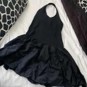 Black halter dress